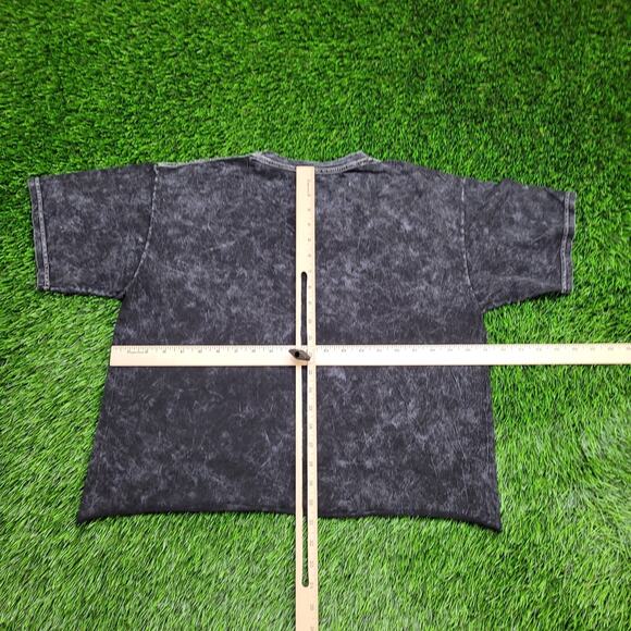 1973 Pink-Floyd Crop-Top Shirt Womens Large 21x21 Charcoal Wash - Picture 3 of 11